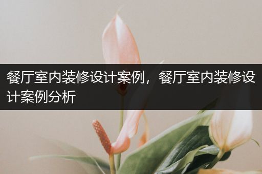 餐厅室内装修设计案例，餐厅室内装修设计案例分析