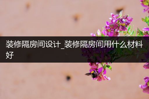 装修隔房间设计_装修隔房间用什么材料好