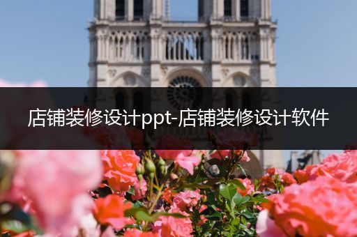 店铺装修设计ppt-店铺装修设计软件