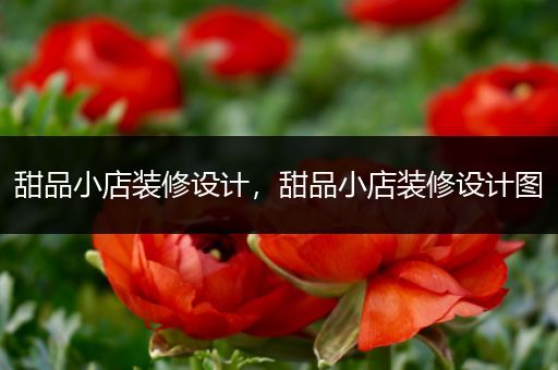 甜品小店装修设计，甜品小店装修设计图