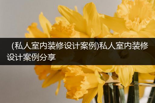 （私人室内装修设计案例)私人室内装修设计案例分享