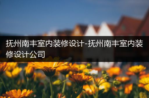 抚州南丰室内装修设计-抚州南丰室内装修设计公司