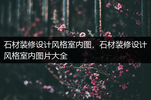 石材装修设计风格室内图，石材装修设计风格室内图片大全