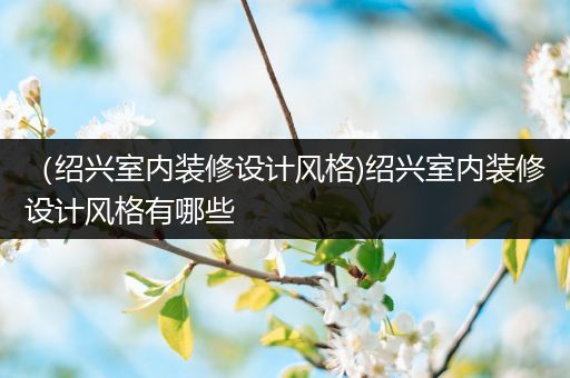 （绍兴室内装修设计风格)绍兴室内装修设计风格有哪些