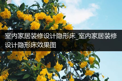 室内家居装修设计隐形床_室内家居装修设计隐形床效果图