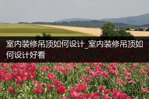 室内装修吊顶如何设计_室内装修吊顶如何设计好看