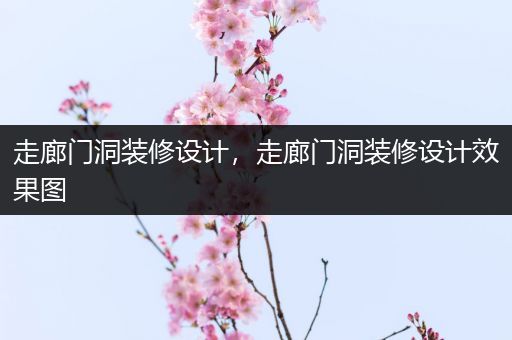 走廊门洞装修设计，走廊门洞装修设计效果图