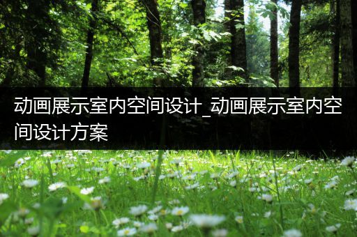 动画展示室内空间设计_动画展示室内空间设计方案