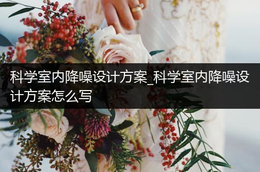 科学室内降噪设计方案_科学室内降噪设计方案怎么写